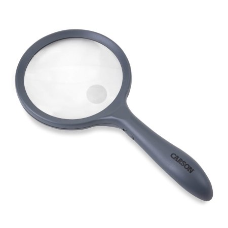 LED Lighted HandHeld 2x Power Magnifier with 4x...