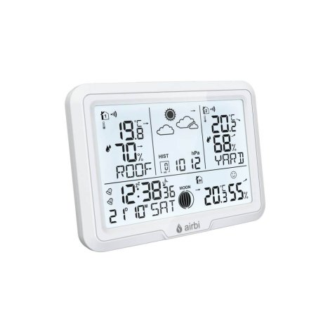 Airbi DUO weather station with 2 wireless sensors